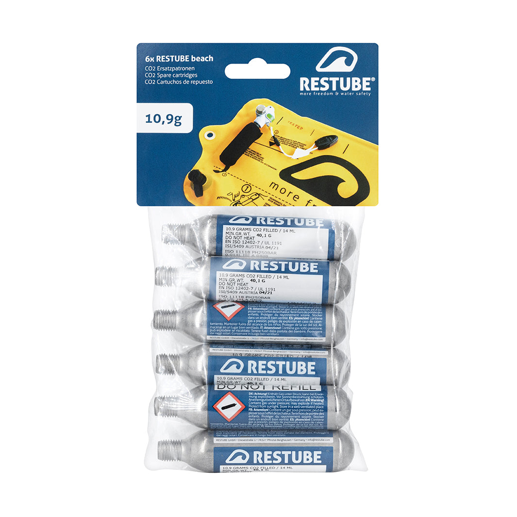 RESTUBE CO2 cartridges 10.9g 10-pack included in BEACH Family Set Philippines
