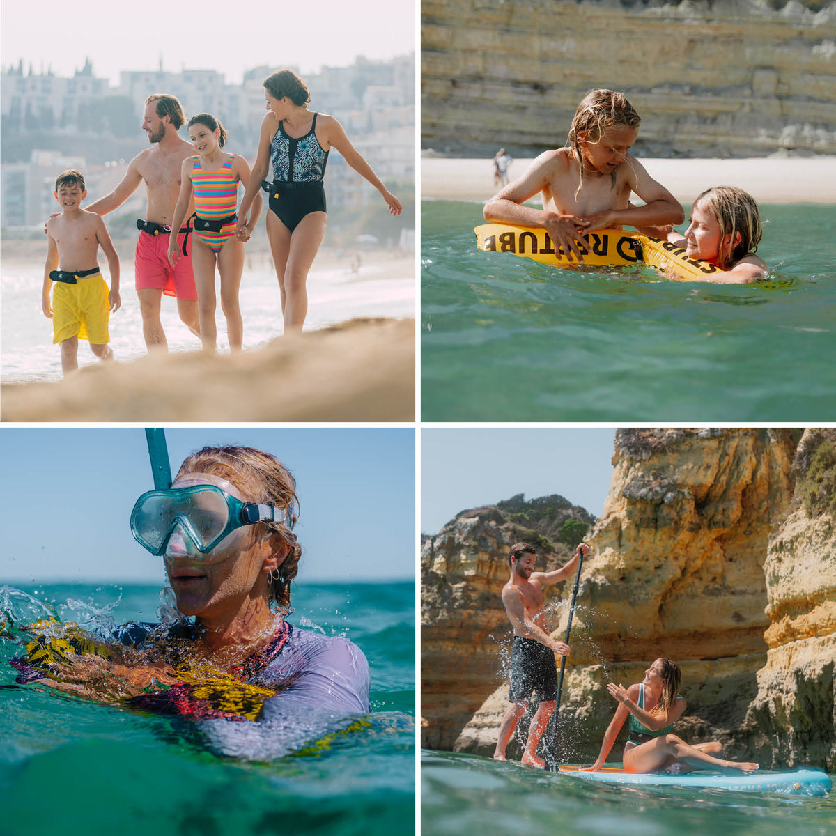 RESTUBE BEACH ONE product shot angle 5 - features belt attachment PVC-free reusable safety buoy Philippines