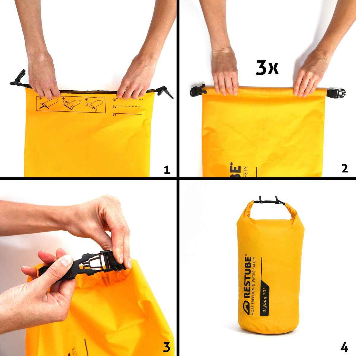 RESTUBE DRYBAG features angle 2 - floatable waterproof UV-resistant PVC-free drybag Philippines