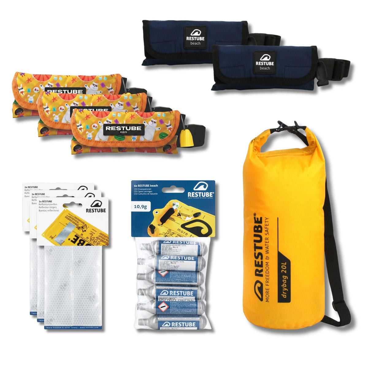 RESTUBE BEACH Family Set with 1 KIDS buoy - family bundle for 1 child Philippines