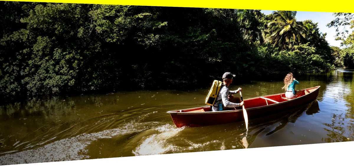 Kayaker with RESTUBE gear on calm water - Kayak and Canoeing Philippines