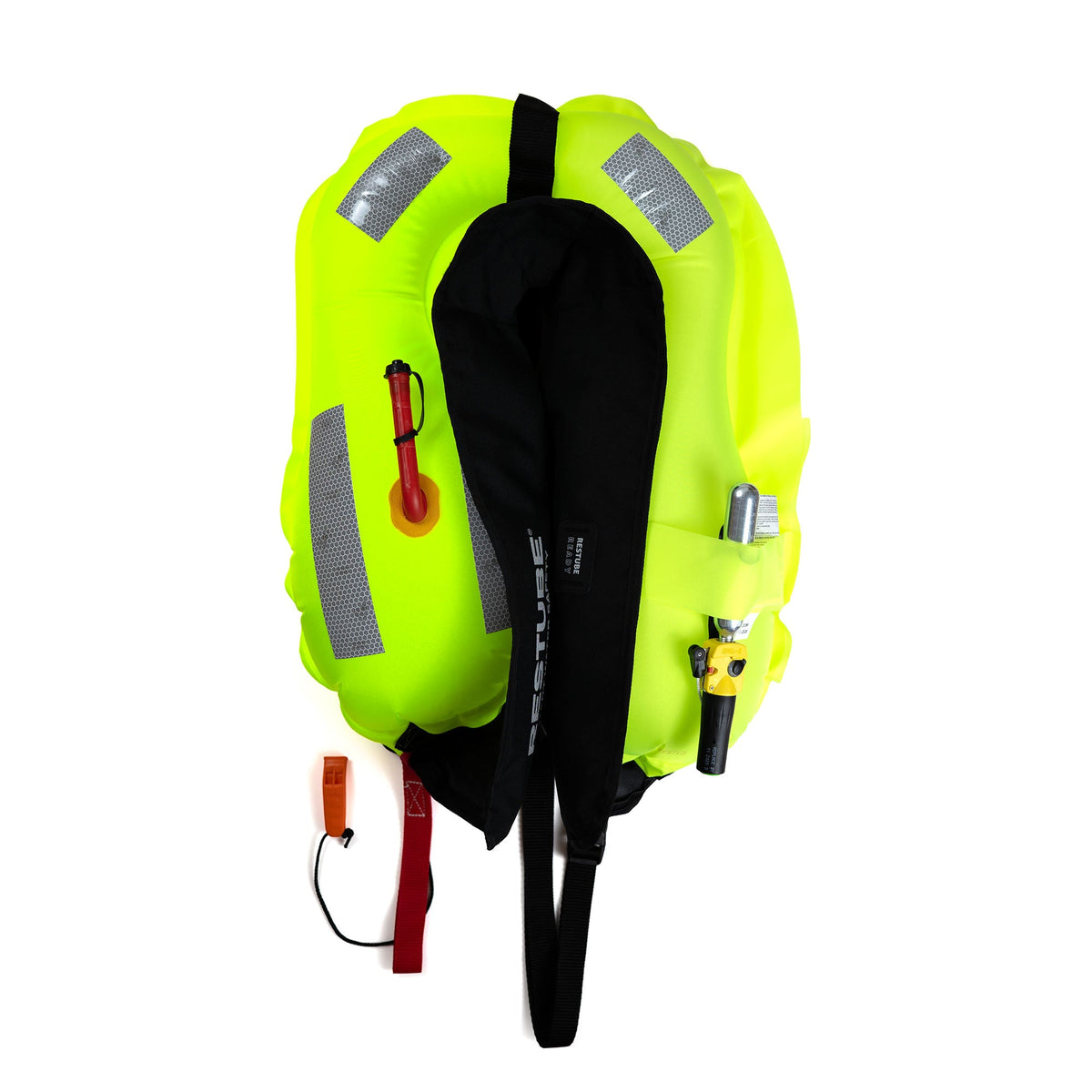 RESTUBE Lifejacket BOAT inflated high-visibility yellow 165N buoyancy with CO2 cartridge and reflective elements Philippines
