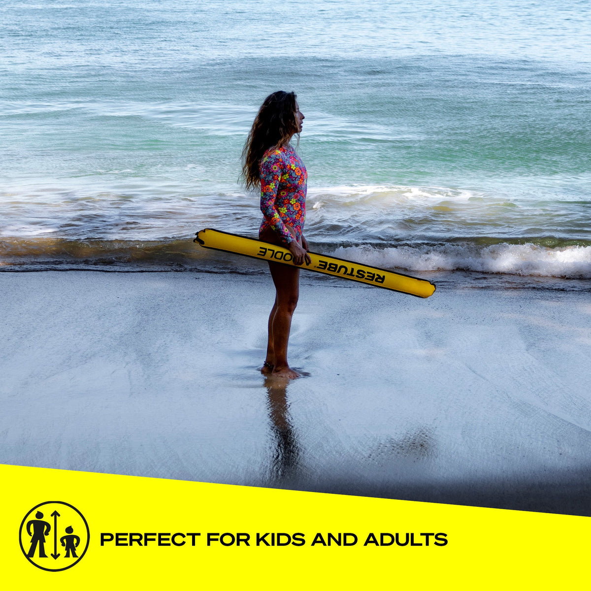 RESTUBE POOL NOODLE product shot angle 7 – lightweight inflatable noodle for kids family water fun