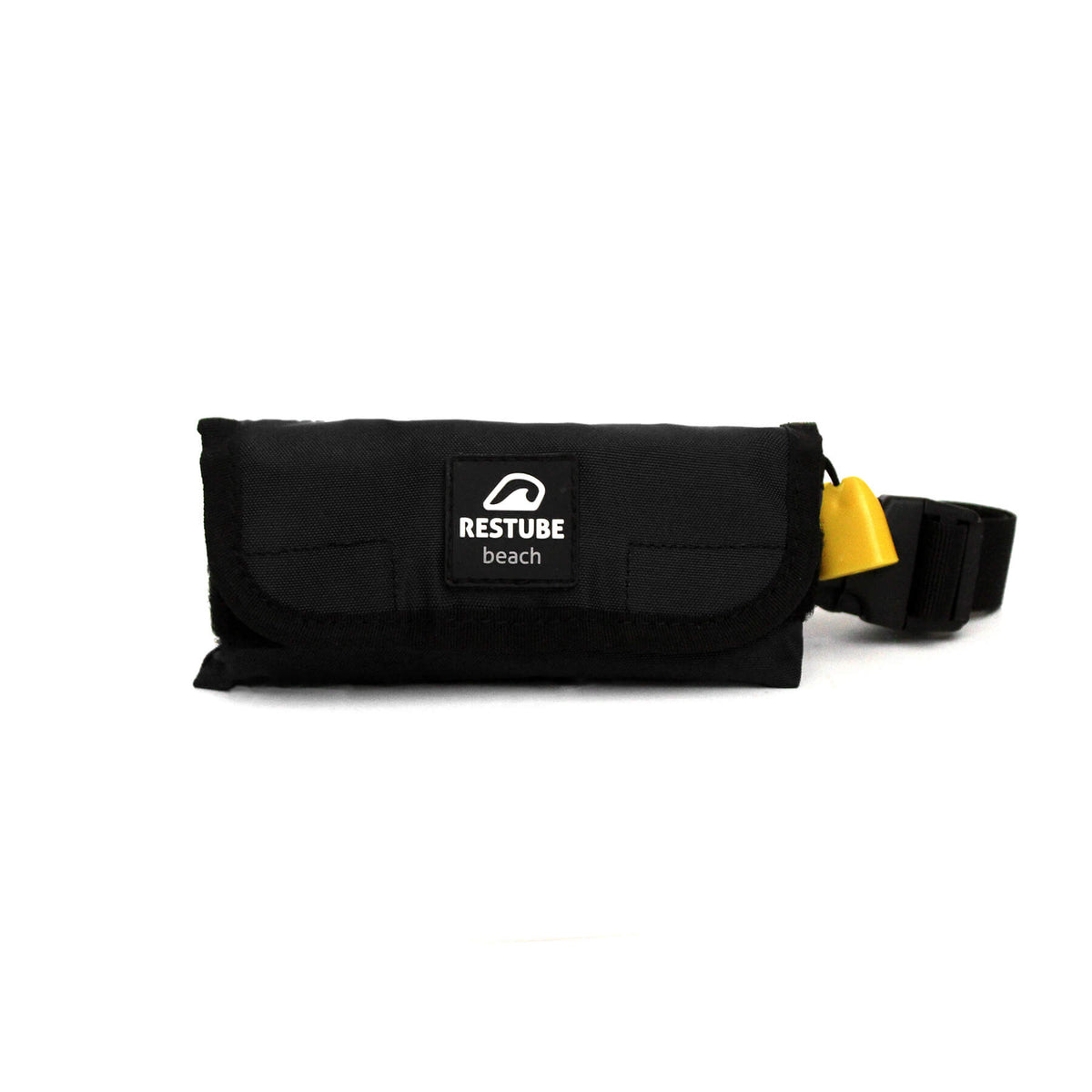 RESTUBE BEACH 2022 lifestyle shot - safety buoy worn at beach by swimmer Philippines