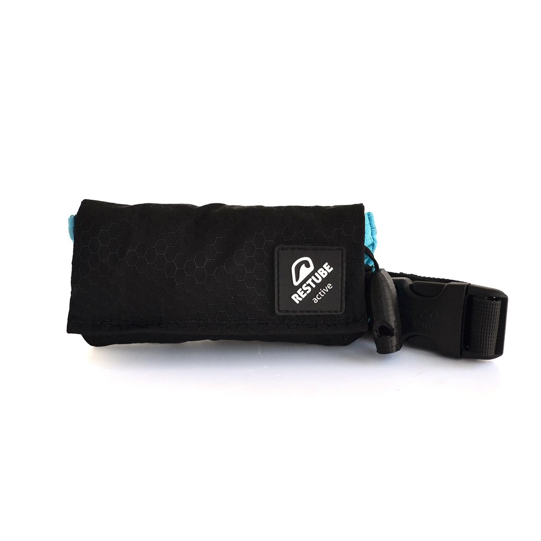 RESTUBE ACTIVE black icemint packed in pouch - compact dark safety buoy belt attachment Philippines